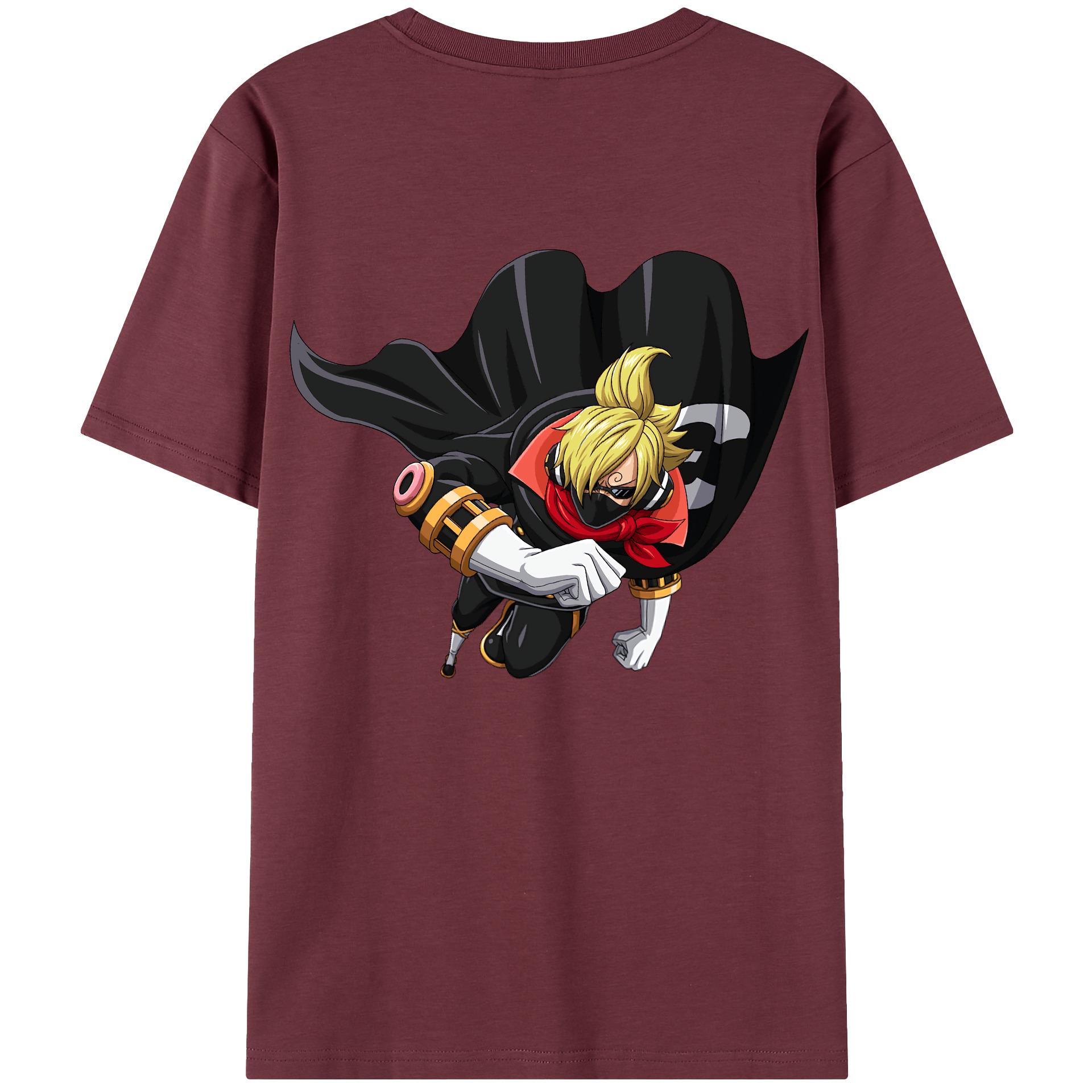 ワンピース サンジ ONE PIECE Sanji 綿100％半袖Tシャツ（背面プリント）
